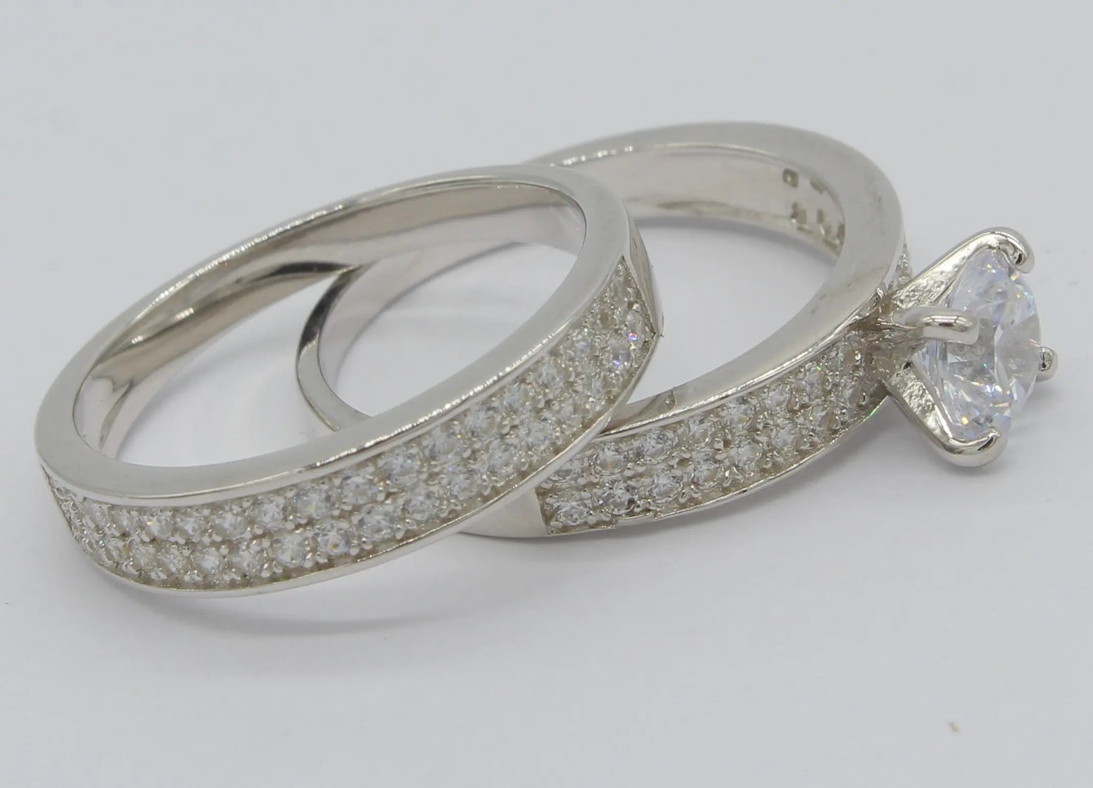 DUO ANILLOS DE PLATA 925 GAN22 Lalú Joyas