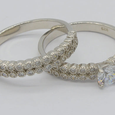 DUO ANILLOS DE PLATA 925 GAN25 Lalú Joyas
