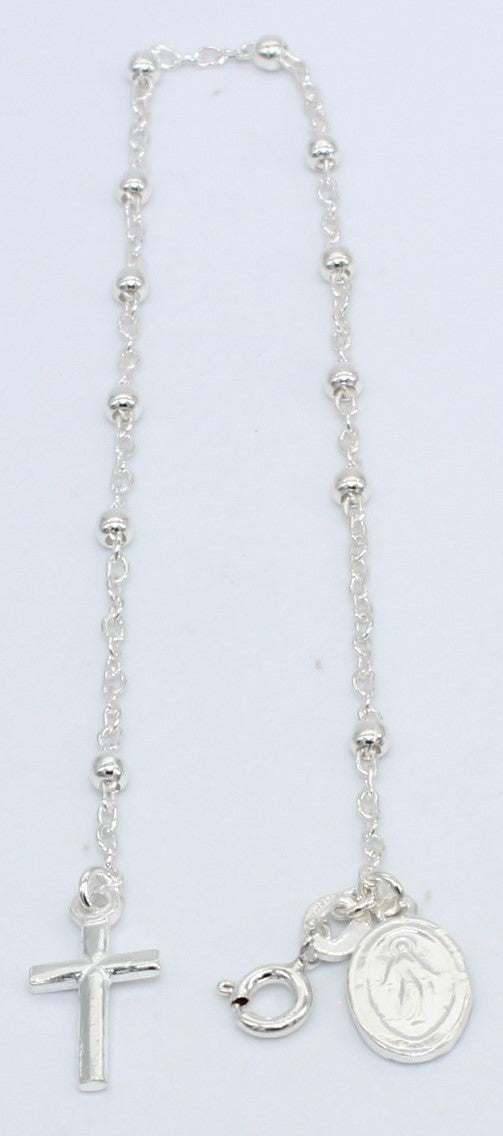 PULSERA ROSARIO PLATA PUL52 ESP 2.5