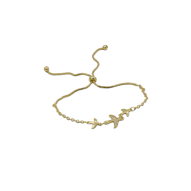 PULSERA CHAPA DE ORO LS-06710001