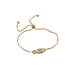 PULSERA CHAPA DE ORO LS-07910004