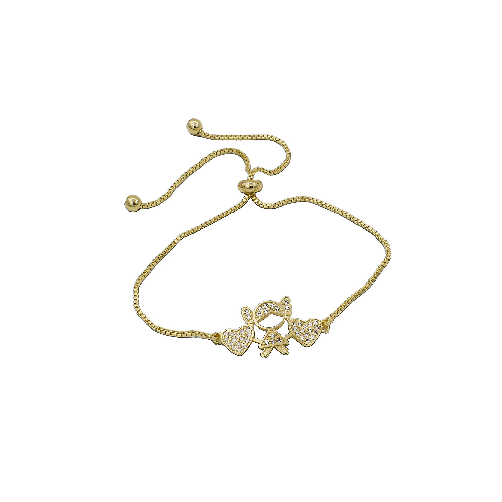 PULSERA CHAPA DE ORO LS-08740004
