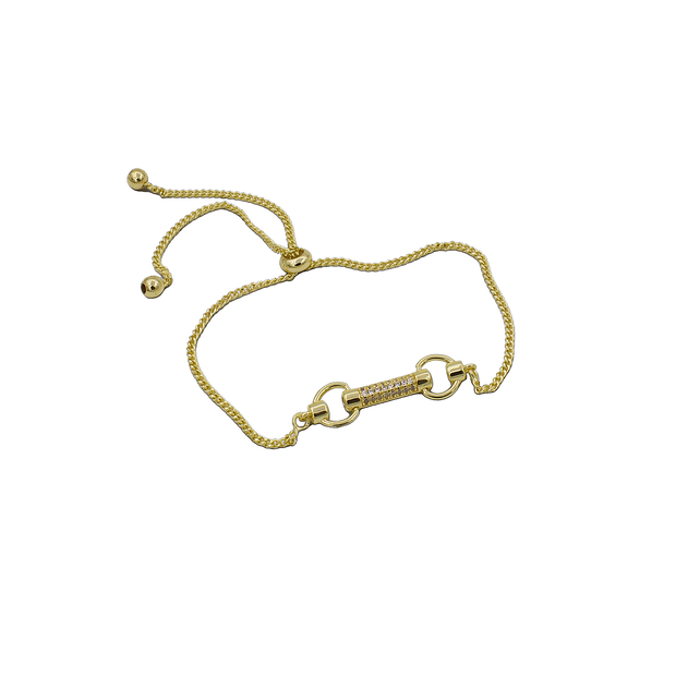 PULSERA CHAPA DE ORO LS-11180003