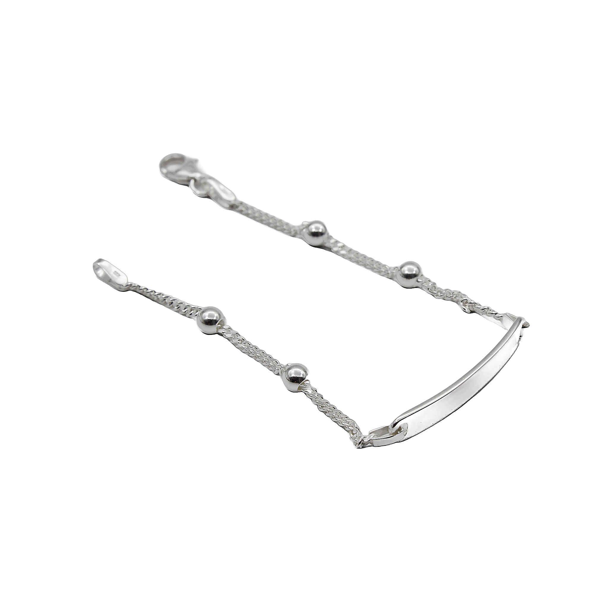 PULSERA PLATA CON PLACA DE NIÑO/A P8AP0269 CADYPUL 3.1