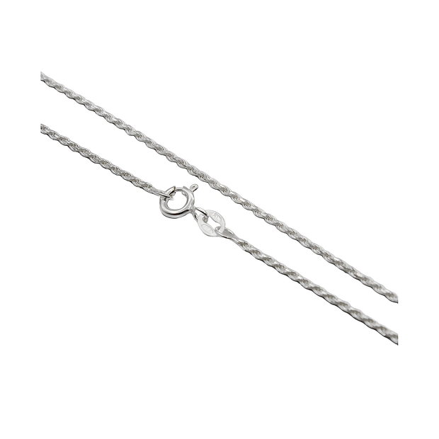 CADENA PLATA CORDON DIAMANTADO 30 50cm PCOD03050 CADYPUL 3.4