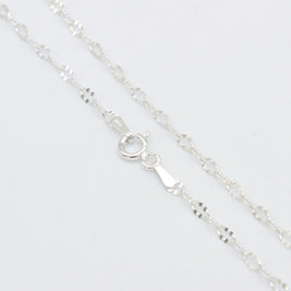 CADENA PLATA DROP OVAL DAISY 025 40cm PDRD02540 CADYPUL 1.6