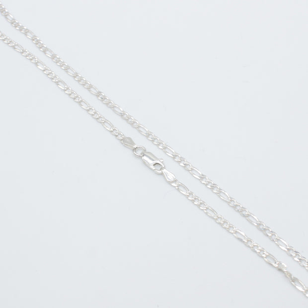 CADENA PLATA FIGARO PAVE 80 60c PFIP08060 CADYPUL 6.0