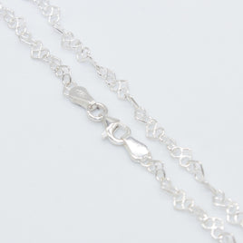 CADENA PLATA LOVE CORAZONES 40 4 PLO04045 CADYPUL 4.1