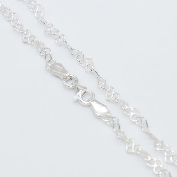 CADENA PLATA LOVE CORAZONES 40 4 PLO04045 CADYPUL 4.1