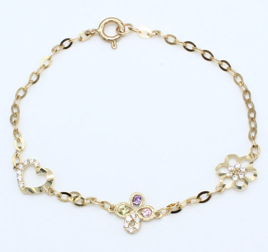 PULSERA PARA NIÑA ORO 10KL 1.0 PU10K38