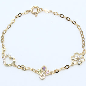 PULSERA PARA NIÑA ORO 10KL 1.0 PU10K38