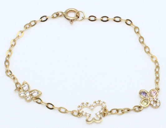 PULSERA PARA NIÑA ORO 10KL 1.1 PU10K51