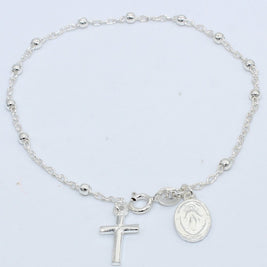 PULSERA ROSARIO PLATA PUL52 ESP 2.5
