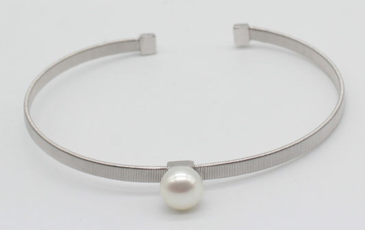 PULSERA CON PERLA Y PLATA PUPERVG34