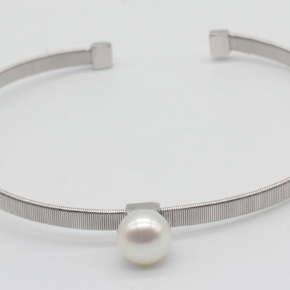 PULSERA CON PERLA Y PLATA PUPERVG34