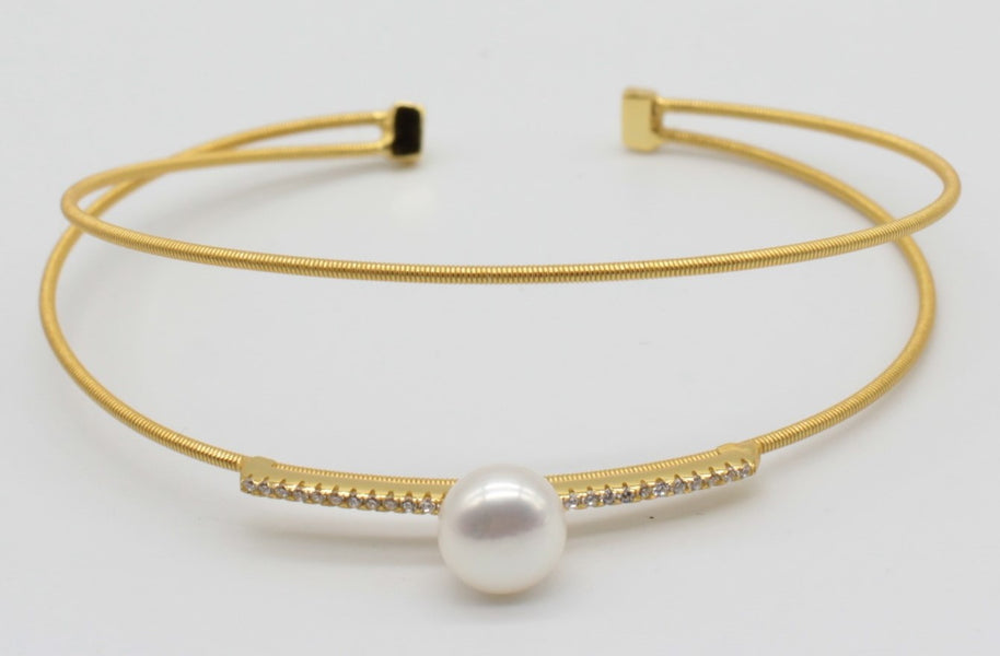 PULSERA CON PERLA Y PLATA PUPERVG40