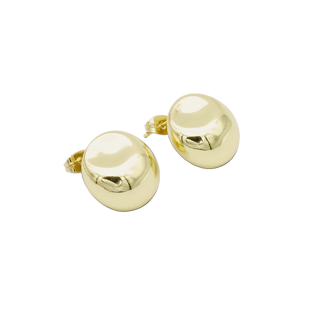 ARETES CHAPA DE ORO R-18020002