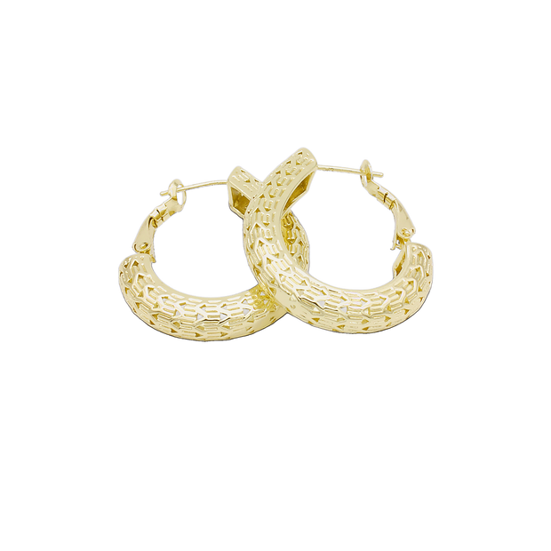 ARETES CHAPA DE ORO R-23720002