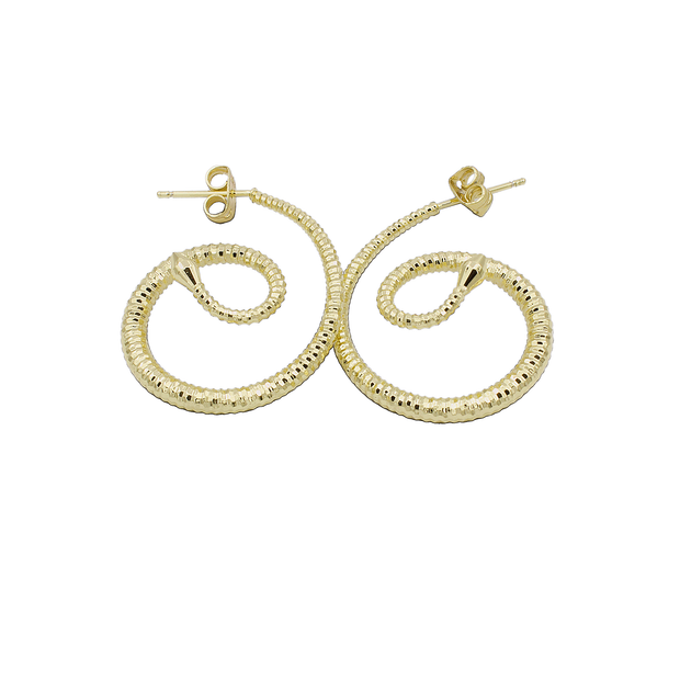 ARETES CHAPA DE ORO R-26400001