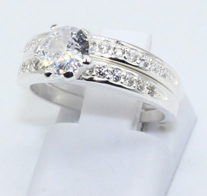 DUO DE ANILLOS PLATA R000322