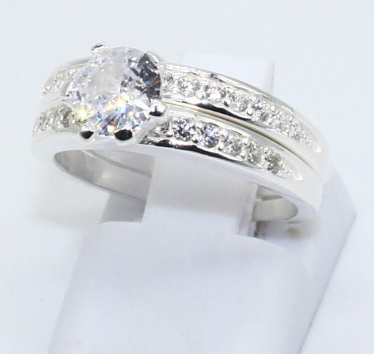 DUO DE ANILLOS PLATA R000322