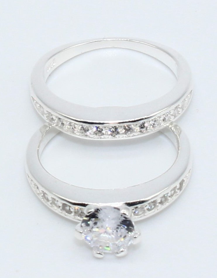 DUO DE ANILLOS PLATA R000322