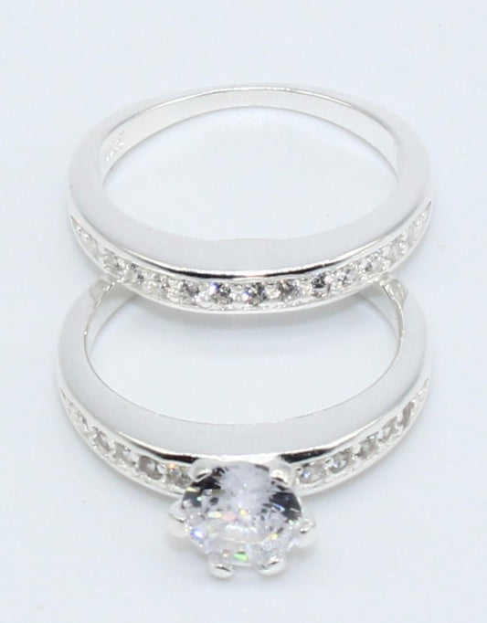 DUO DE ANILLOS PLATA R000322