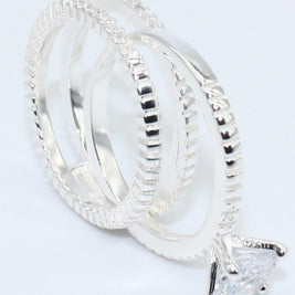 DUO ANILLOS PLATA R004502