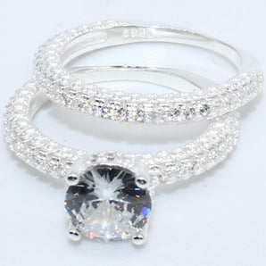 DUO ANILLO PLATA R006991