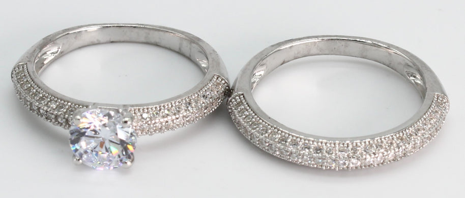 DUO ANILLOS PLATA 925 T7 RO66