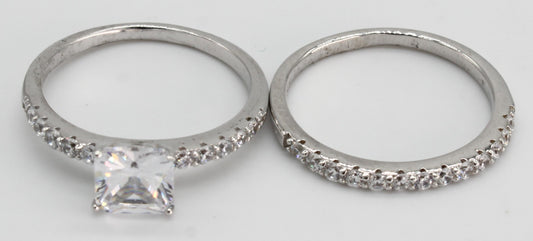 DUO ANILLOS PLATA 925 RO67