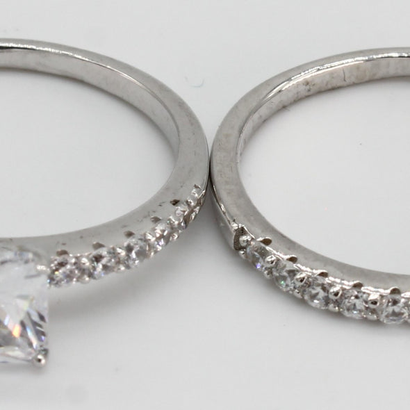 DUO ANILLOS PLATA 925 RO67