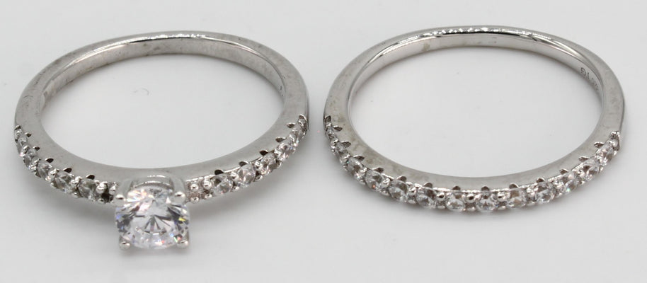 DUO ANILLOS PLATA 925 RO70