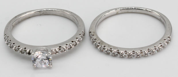 DUO ANILLOS PLATA 925 RO70