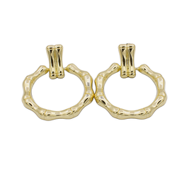 ARETES CHAPA DE ORO RS-02300001