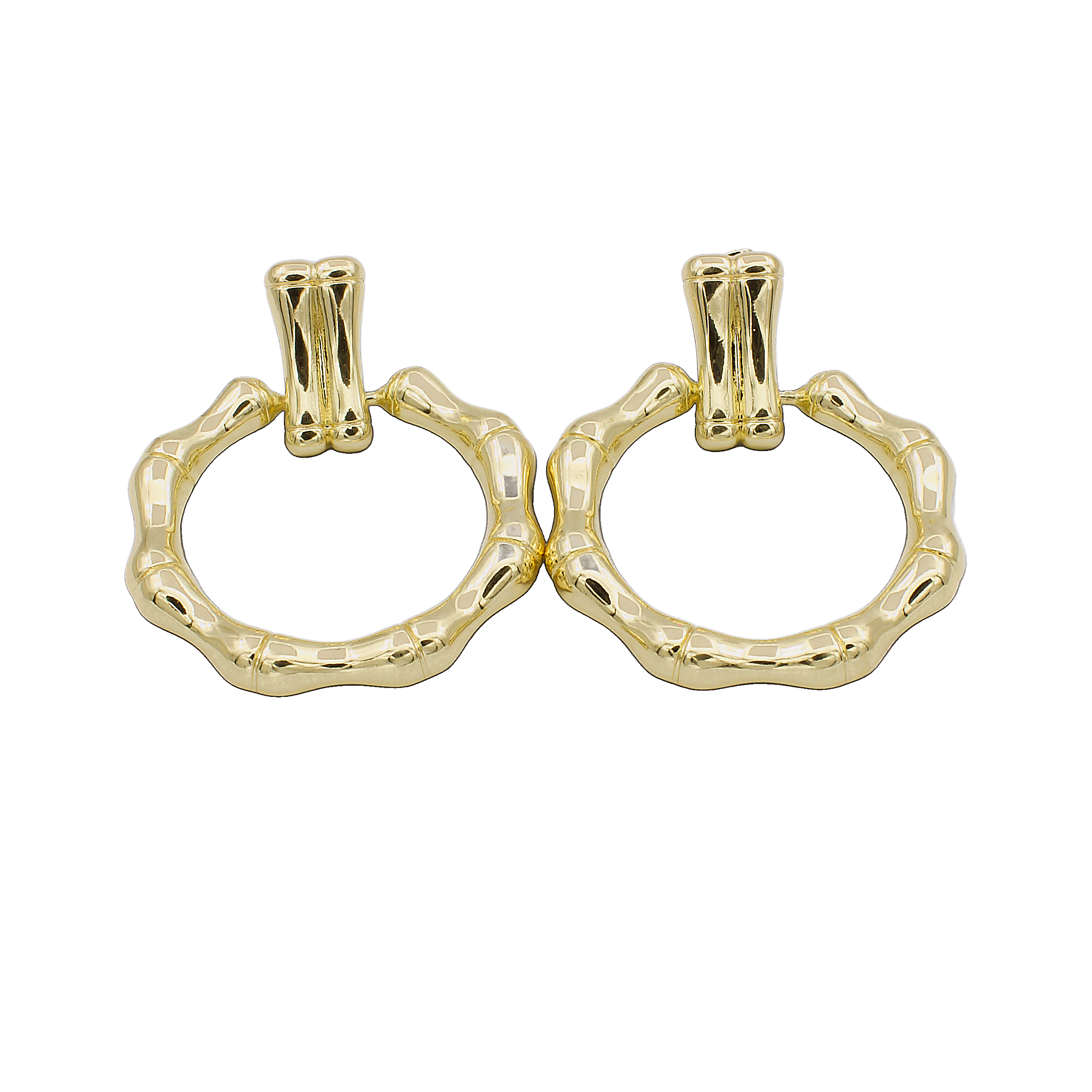 ARETES CHAPA DE ORO RS-02300001
