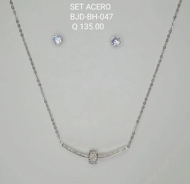 SET ACERO BJD BH 047 Lalú Joyas