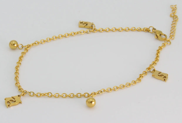 TOBILLERA ACERO BTD BS 010 Lalú Joyas