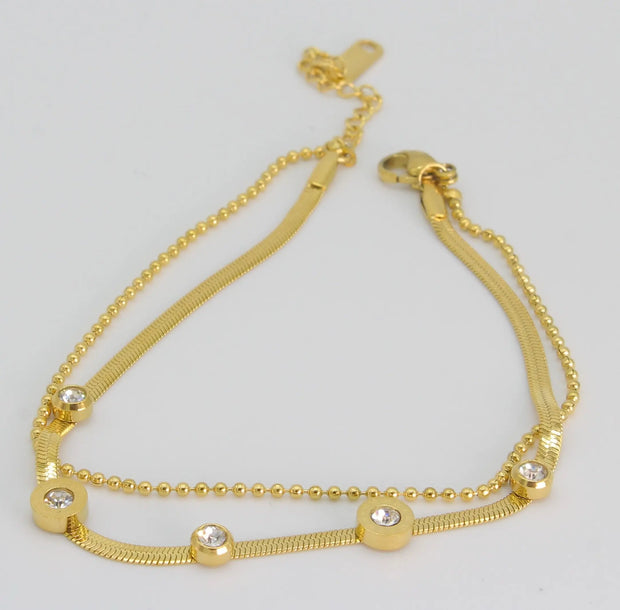 TOBILLERA ACERO BTD EH 001 Lalú Joyas