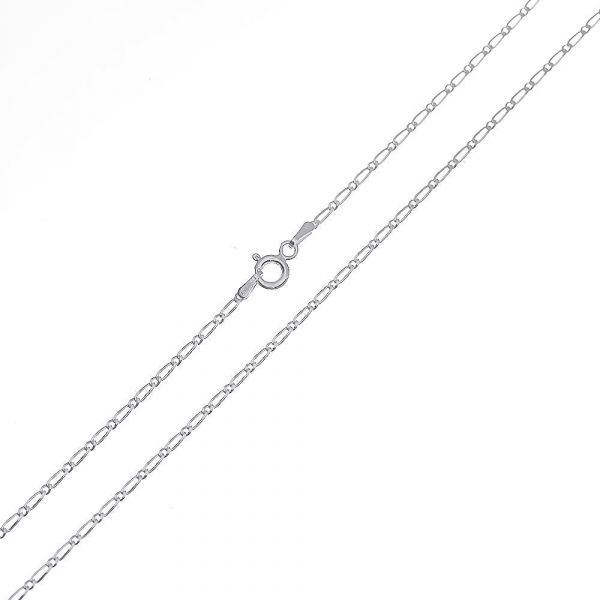 CADENA PLATA FIGARO PAVE 100 60 PFIP10060 CADYPUL 9.5