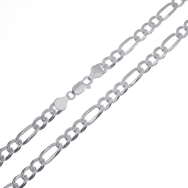 CADENA PLATA FIGARO PAVE 180 70 PFIP18070 CADYPUL 32.5