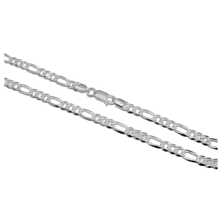 CADENA PLATA FIGARO PAVE 120 70CM PFIP12070 CADYPUL 14.2